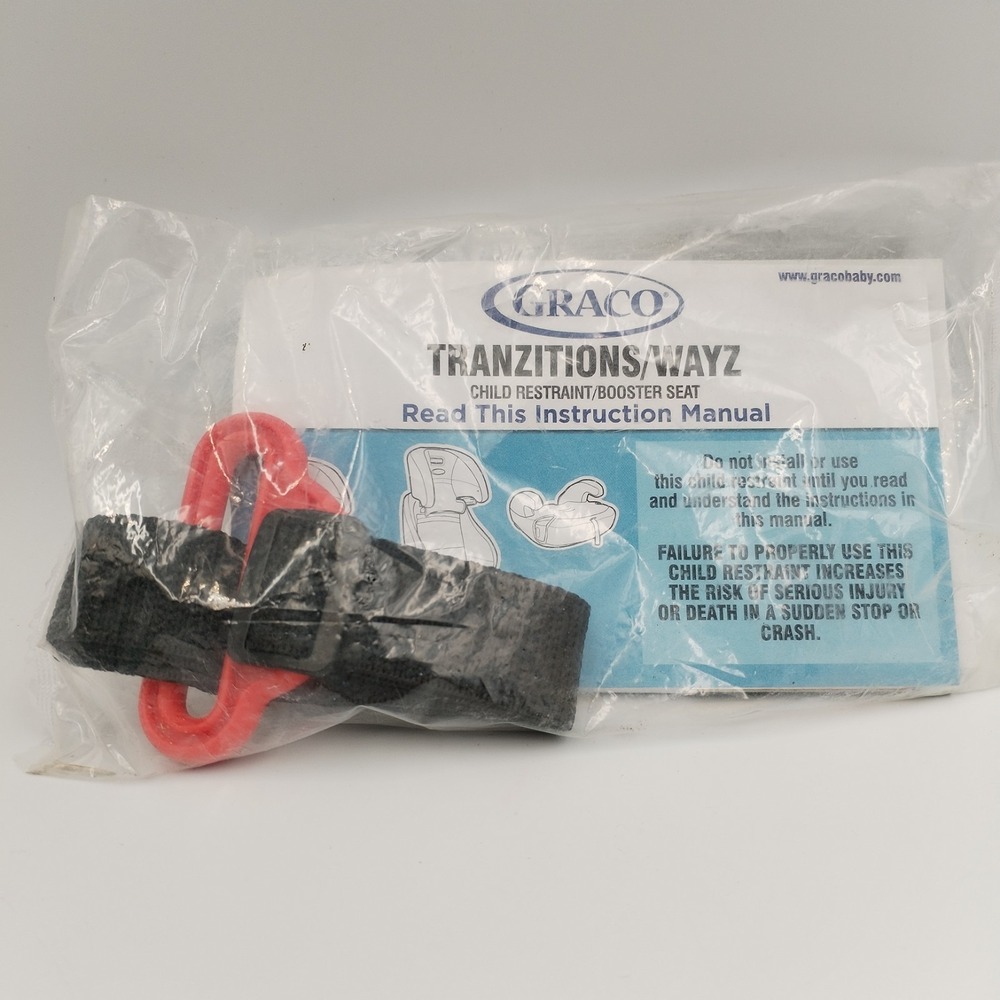 Graco Tranzitions Wayz Car Seat Belt Positioning Clip & Instruction Manual NEW